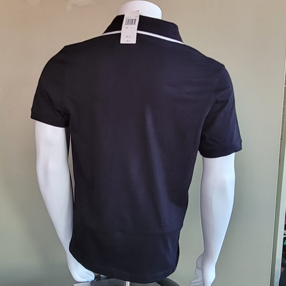 Michael Kors MK Black Polo Shirt NEW Medium - Picture 2 of 4